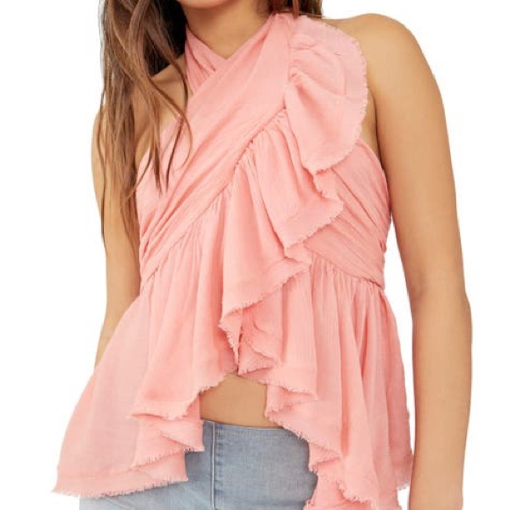 Free people halterneck top